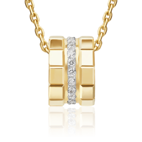 Подвеска-бегунок из лимонного золота с фианитами 03-3651-00-401-1130