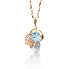 Подвеска из комбинированного золота с топазом 03-2743-00-201-1111-57