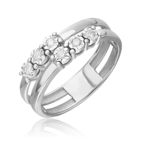 Кольцо из белого золота с бриллиантами 01-5770-00-101-1120
