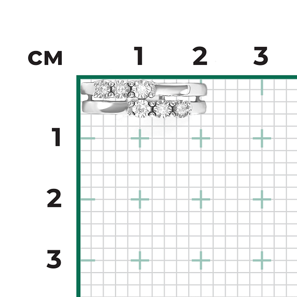 Кольцо из белого золота с бриллиантами 01-5770-00-101-1120