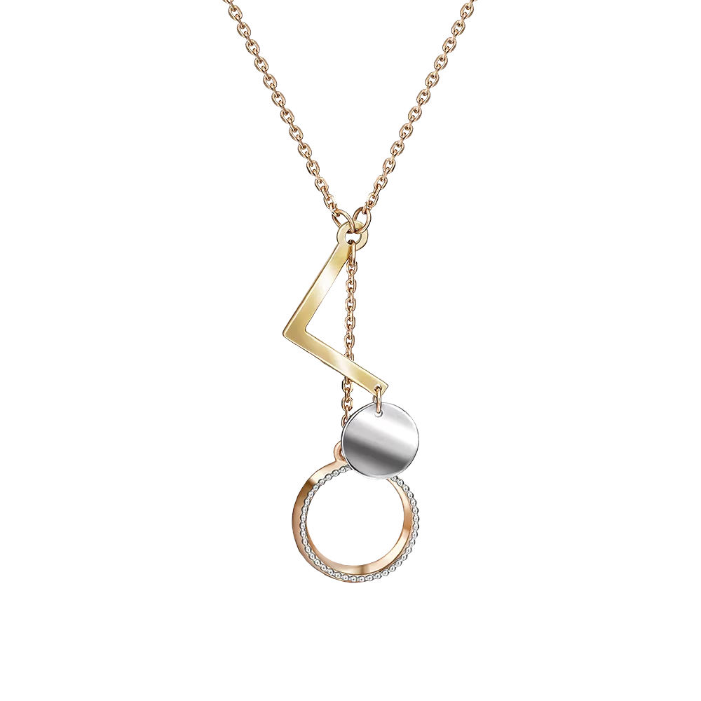 Колье из комбинированного золота 07-0192-00-000-1140-04