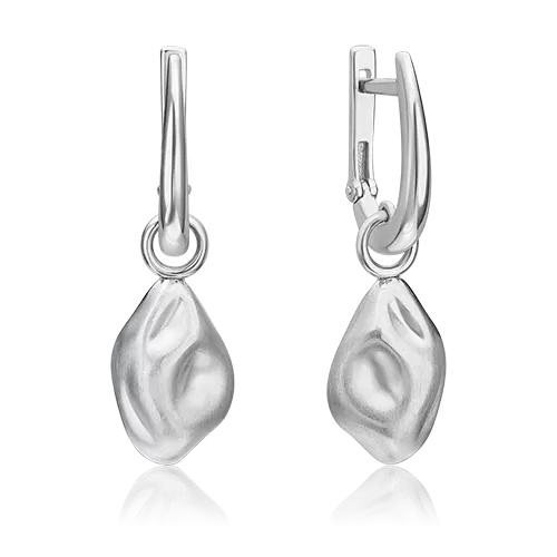 Серьги «Притяжение» с английским замком из серебра 02-4959-00-000-0200