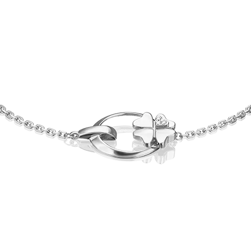 Браслет «Клевер. Незабываемые моменты» из белого золота с бриллиантами 05-0696-00-101-1120