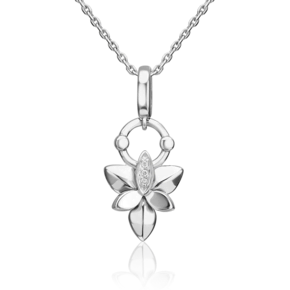 Подвеска из белого золота с бриллиантами