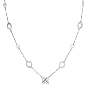 Колье из белого золота с бриллиантами 07-0249-00-101-1120