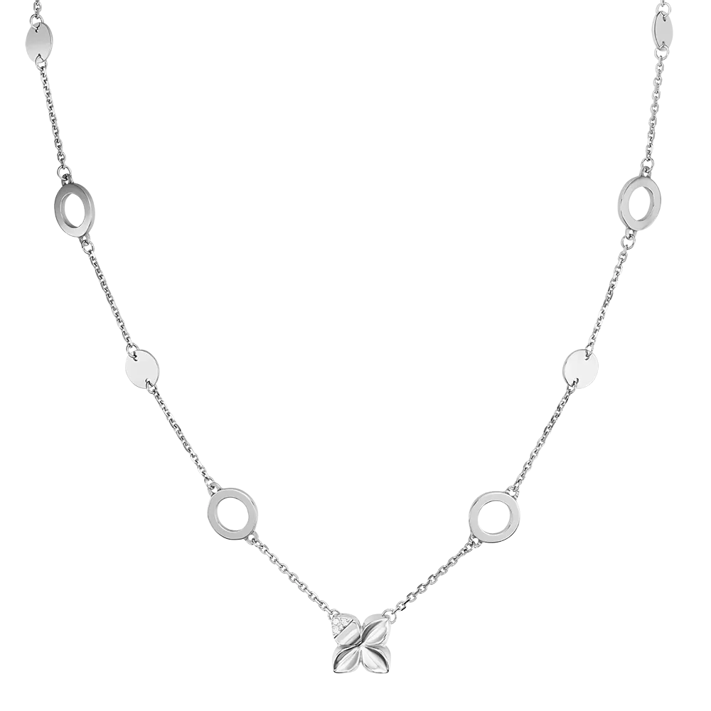 Колье из белого золота с бриллиантами 07-0249-00-101-1120