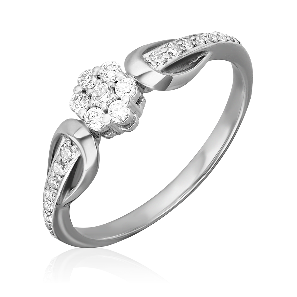 Кольцо из белого золота с бриллиантами 01-1578-00-101-1120-30