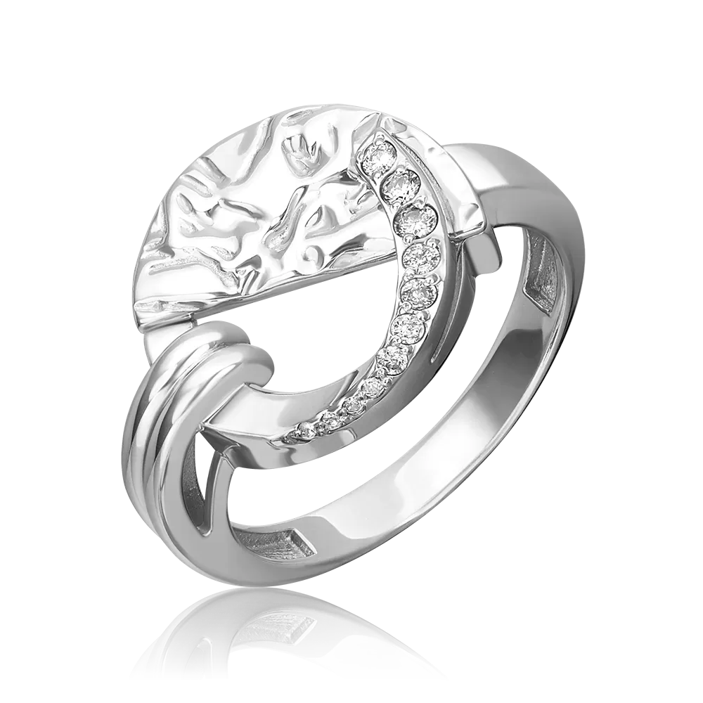 Кольцо из серебра с фианитами 01-5635-00-401-0200