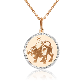 Подвеска «Знак зодиака Телец» из красного золота 03-1701-01-000-1110