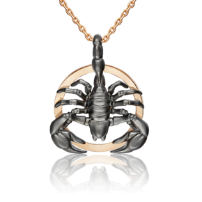 Подвеска «Скорпион» из комбинированного золота 03-3491-00-000-1111