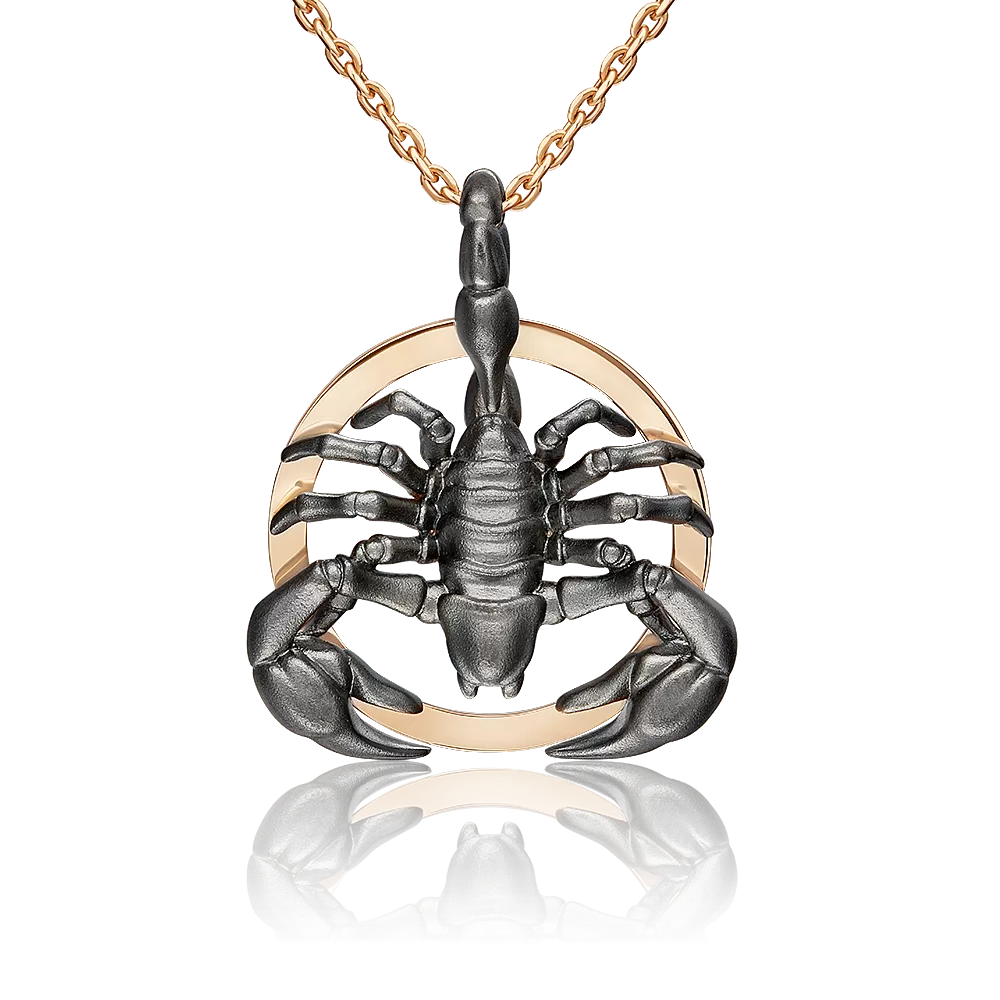 Подвеска «Скорпион» из комбинированного золота 03-3491-00-000-1111