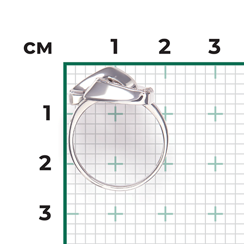 Кольцо из серебра с фианитами 01-5639-00-401-0200