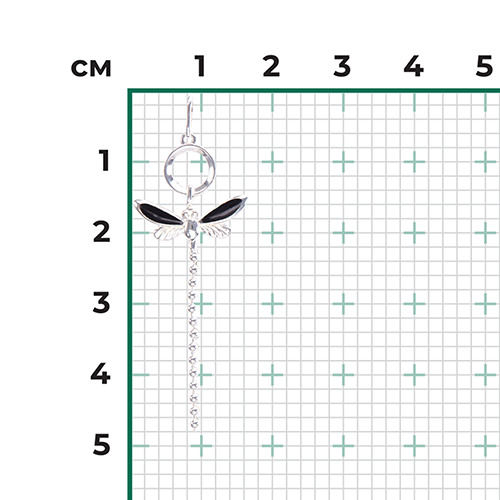 Подвеска «Стрекоза» из серебра с эмалью 03-3189-03-000-0200-71