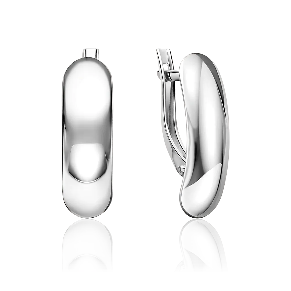 Серьги с английским замком из серебра 02-0453-00-000-0200