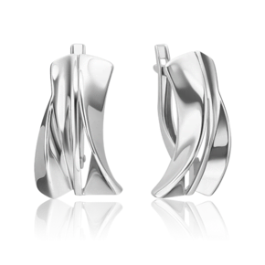 Серьги «Свобода» с английским замком из серебра 02-4943-00-000-0200