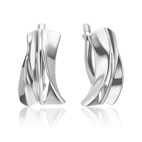 Серьги «Свобода» с английским замком из серебра 02-4943-00-000-0200