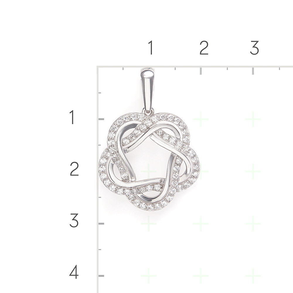 Подвеска из серебра с фианитами 03-2164-00-401-0200