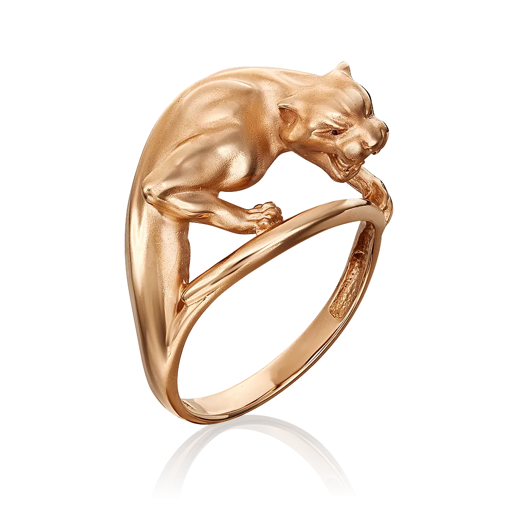 Кольцо «Пантера» из красного золота 01-5351-00-000-1110