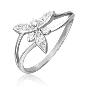 Кольцо из белого золота с бриллиантами 01-0800-00-101-1120-30