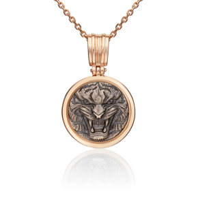 Подвеска «Тигр» из комбинированного золота 03-3102-00-000-1111-42