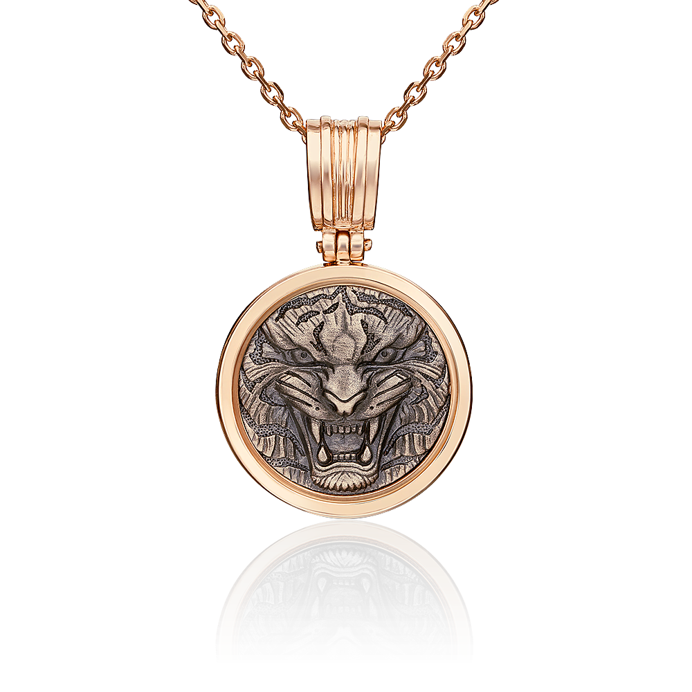 Подвеска «Тигр» из комбинированного золота 03-3102-00-000-1111-42