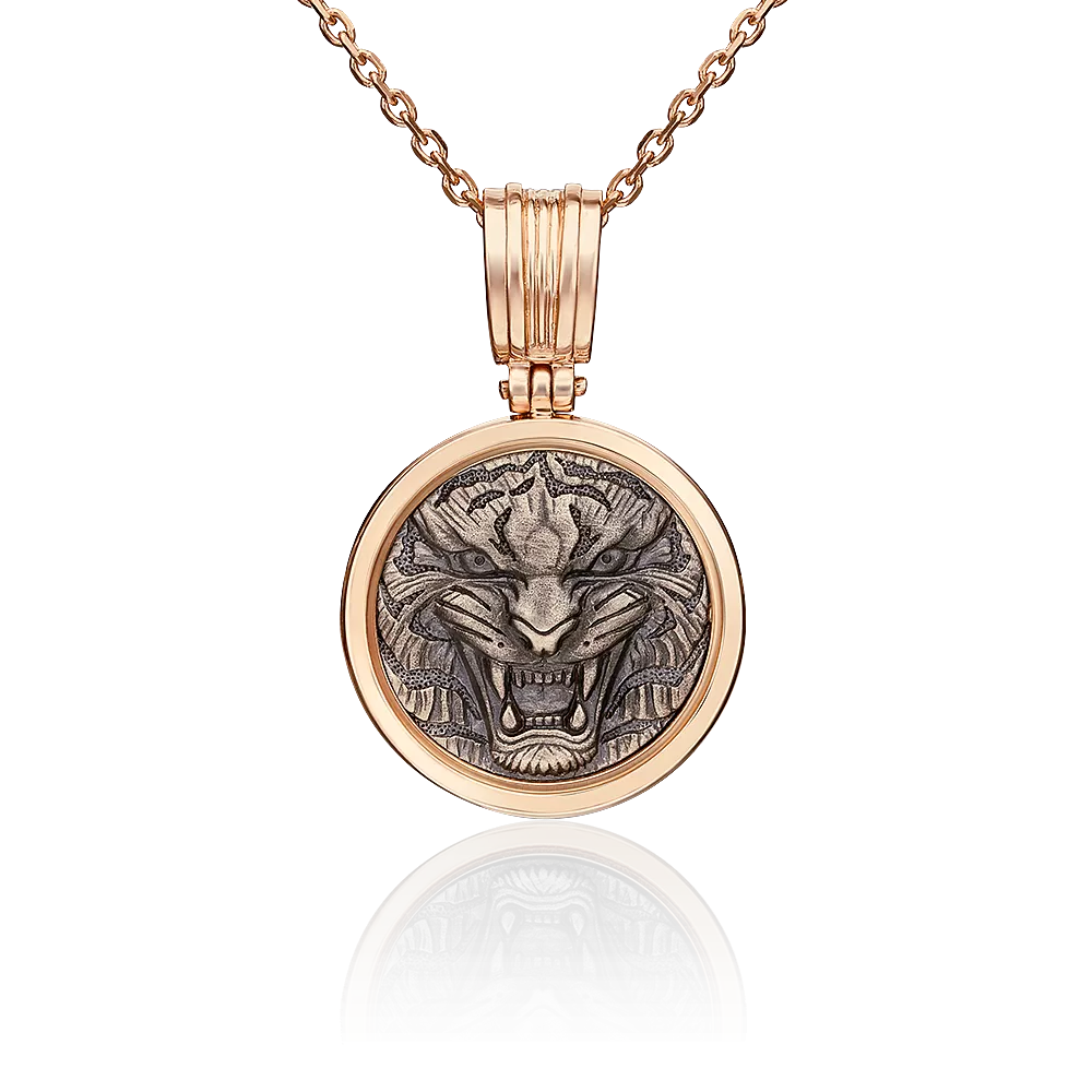 Подвеска «Тигр» из комбинированного золота 03-3102-00-000-1111-42