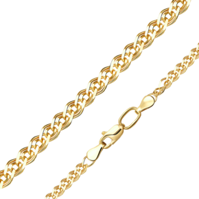 Цепь из лимонного золота с алмазной гранью (плетение «Нонна») 21-0513-050-1130-17