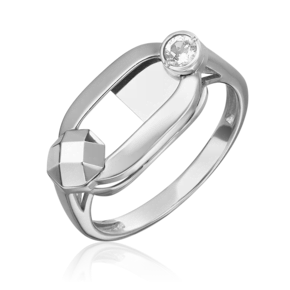 Кольцо из белого золота с натуральным топазом white 01-5625-00-201-1120