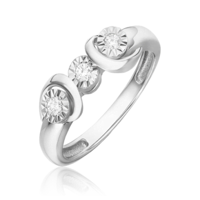 Кольцо из белого золота с бриллиантами 01-5743-00-101-1120