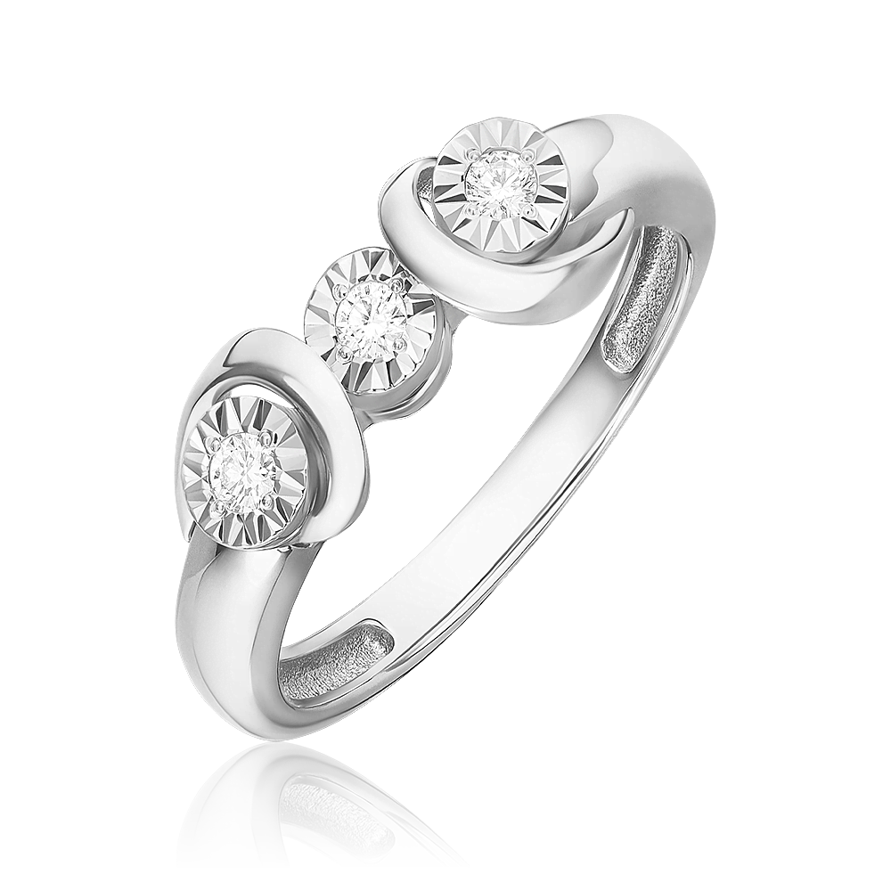 Кольцо из белого золота с бриллиантами 01-5743-00-101-1120