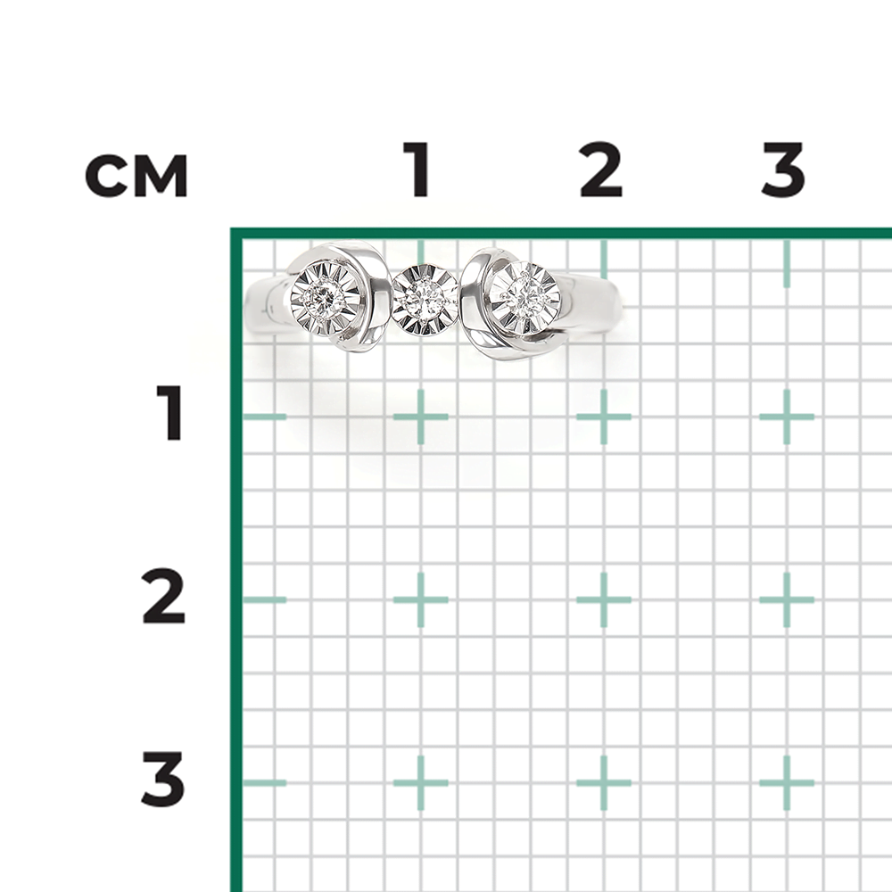 Кольцо из белого золота с бриллиантами 01-5743-00-101-1120