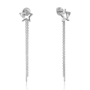 Серьги-пусеты «Звёзды» из серебра 02-4619-00-000-0200-71
