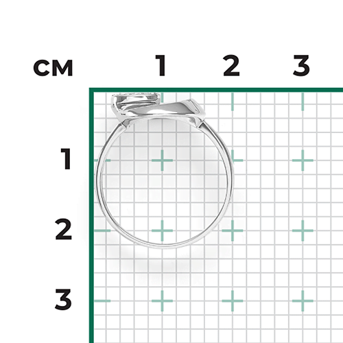 Кольцо из белого золота с натуральными топазами white 01-5565-00-201-1120