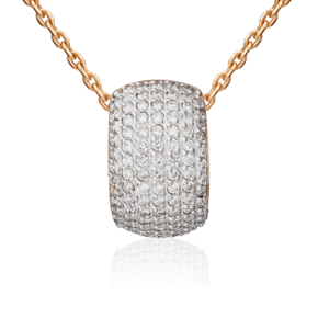 Подвеска-бегунок из красного золота с бриллиантами 03-3299-00-101-1110-30