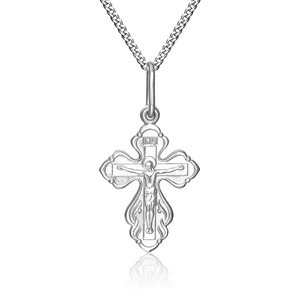 Комплект (крест на цепи) из серебра 15-0003-00-000-0200