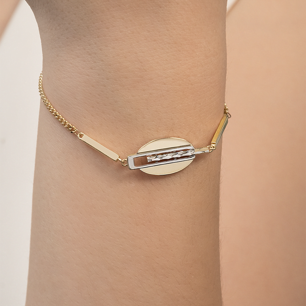 Браслет из комбинированного золота 05-0755-00-000-1121