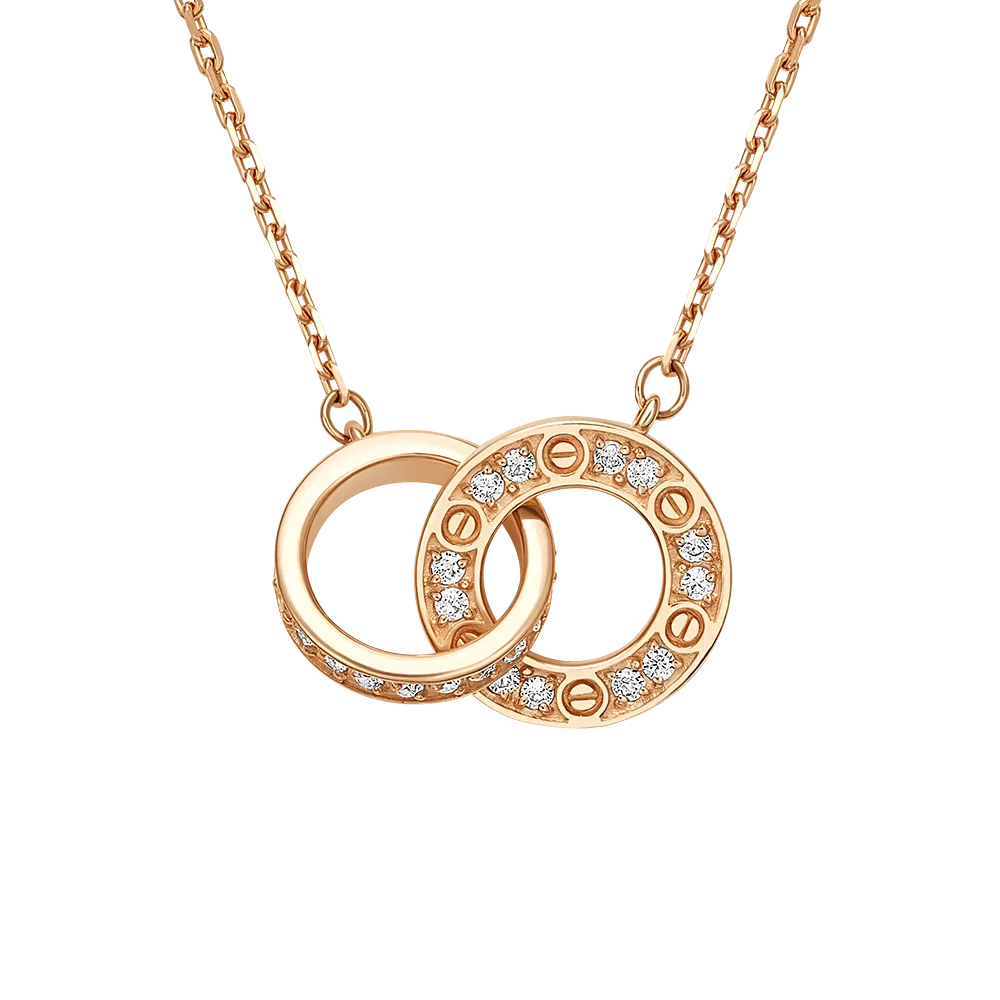 Колье из красного золота с фианитами 07-0287-00-401-1110