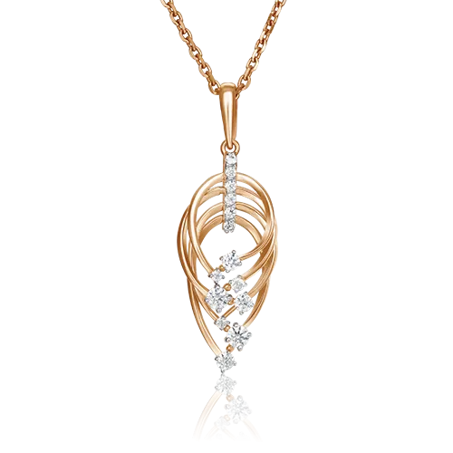 Подвеска из красного золота с фианитами 03-2995-00-501-1110-67