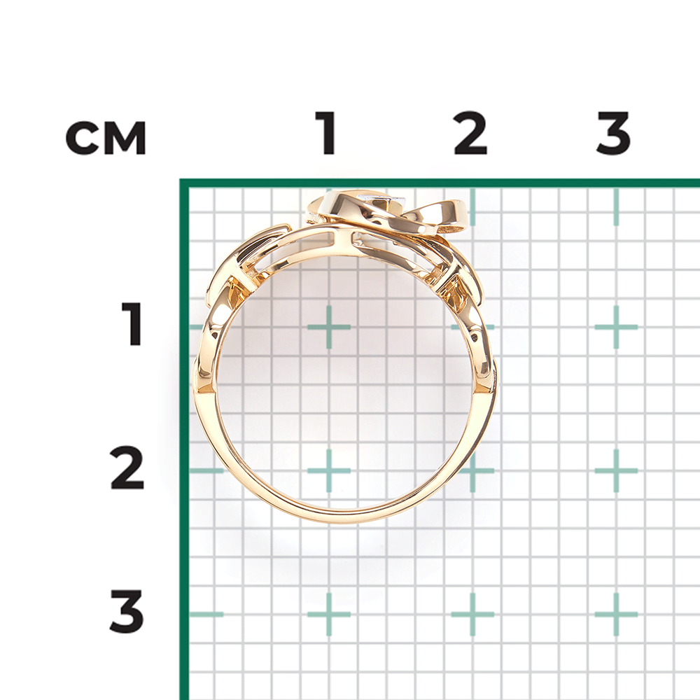 Кольцо из комбинированного золота с бриллиантами 01-5609-00-101-1121