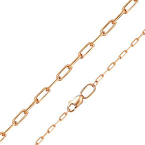 Цепь из красного золота с алмазной гранью (плетение «Якорное удлинённое») 21-4103-040-1110-17
