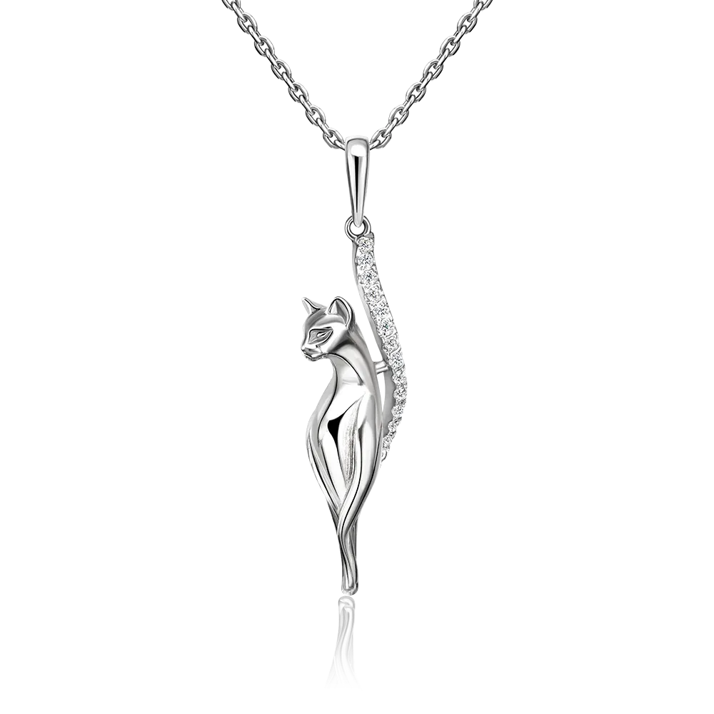 Подвеска «Грация» из серебра с фианитами 03-2956-00-401-0200