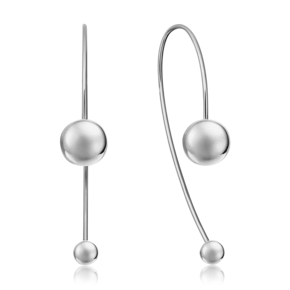 Серьги с французским замком из белого золота 02-4431-00-000-1120-42