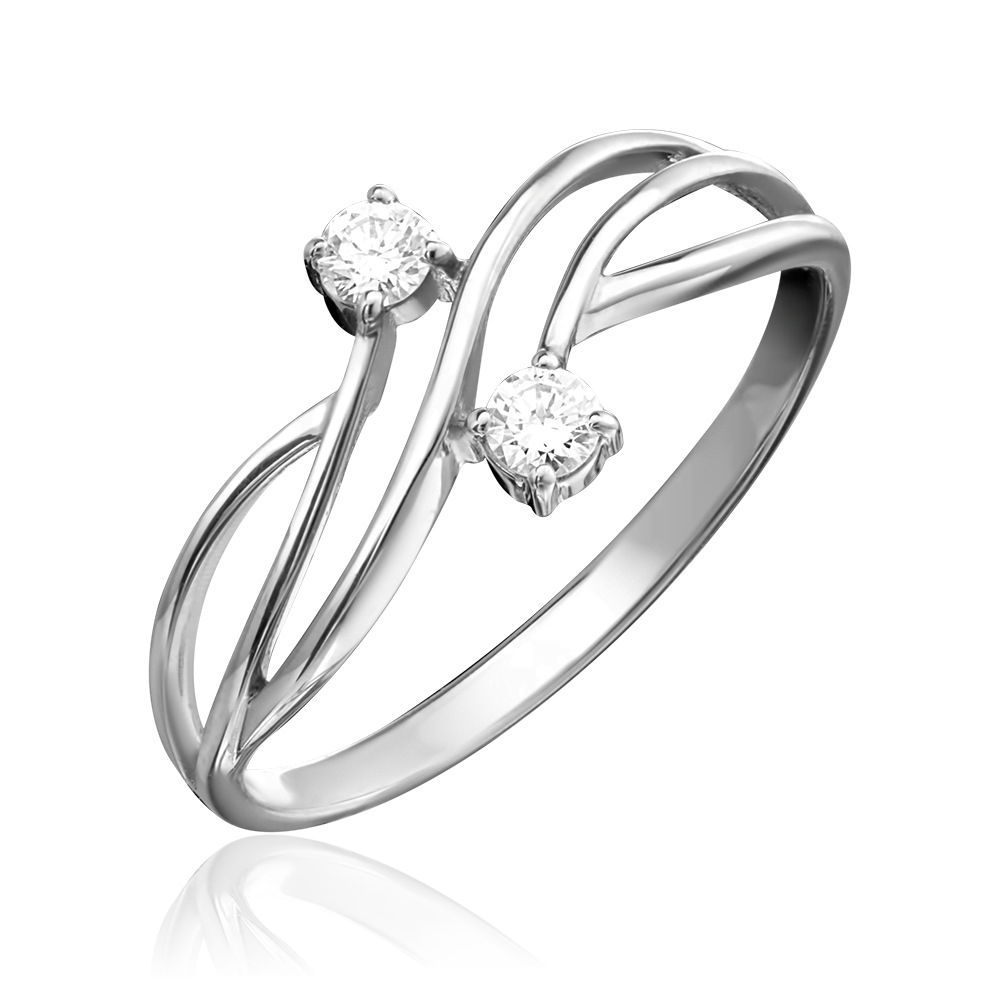 Кольцо из белого золота с бриллиантами 01-0812-00-101-1120-30