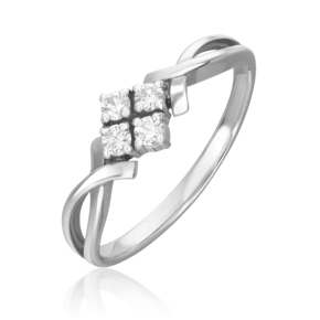 Кольцо из белого золота с бриллиантами 01-0822-00-101-1120-30