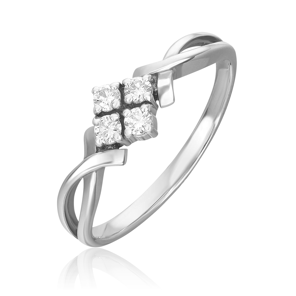 Кольцо из белого золота с бриллиантами 01-0822-00-101-1120-30