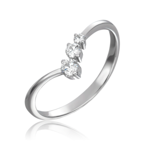 Кольцо из белого золота с бриллиантами 01-0828-00-101-1120-30