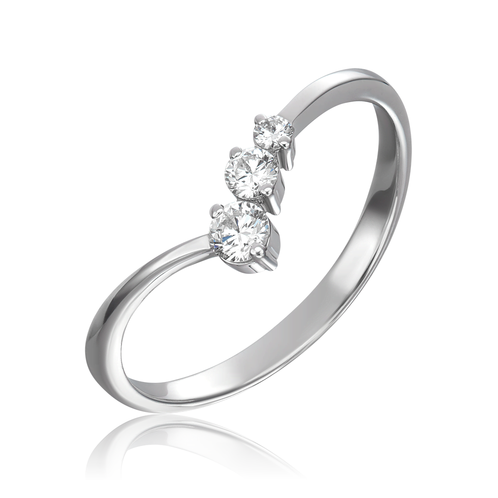 Кольцо из белого золота с бриллиантами 01-0828-00-101-1120-30