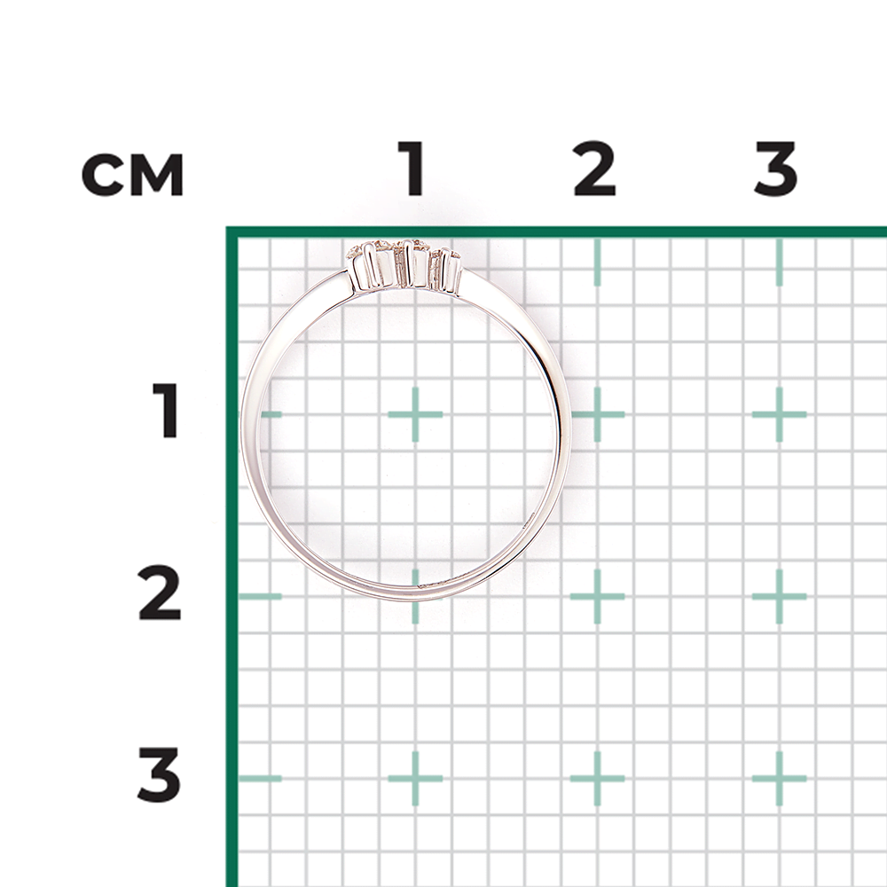 Кольцо из белого золота с бриллиантами 01-0828-00-101-1120-30