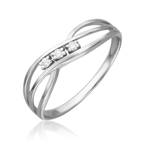 Кольцо из белого золота с бриллиантами 01-0830-00-101-1120-30