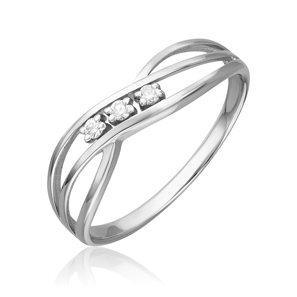 Кольцо из белого золота с бриллиантами 01-0830-00-101-1120-30